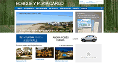 Desktop Screenshot of bosqueyplayacarilo.com